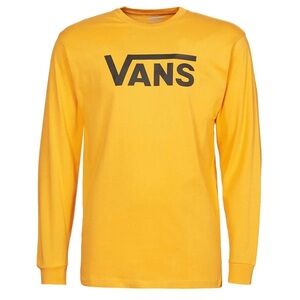 Vans Classic LS Tee - Golden Glow/Black, Size M, NWT, Unisex